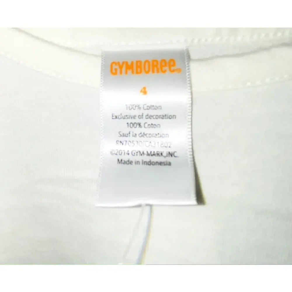 Gymboree girls white long sleeve top size 4